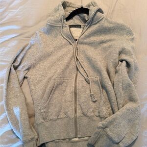 Gray Zip-Up Hoodie